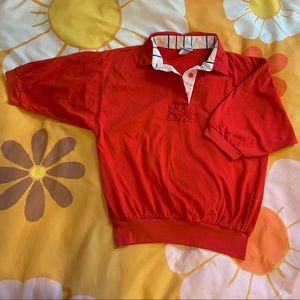 Vintage red short sleeve polo tee shirt